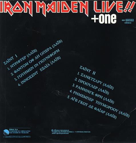 IRON MAIDEN レコード 【 LIVE +one】 Iron Maiden ‎– Live!! + One （アイアンメイデン／ライブ＋ワン